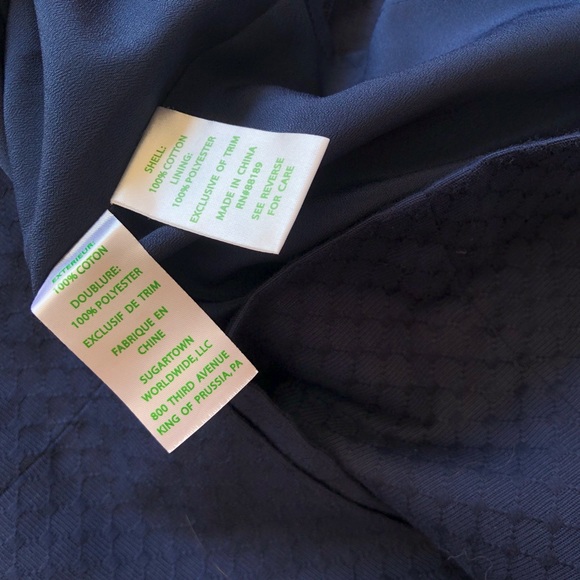 NWT Lilly Pulitzer “Demi” Ornate Embroidered Navy Dress size 0 - Picture 7 of 8